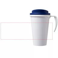   Americano® Grande 350 ml insulated mug, PP Plastic, White, Blue