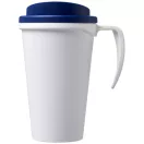 Americano® Grande 350 ml insulated mug, PP Plastic, White, Blue