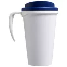 Americano® Grande 350 ml insulated mug, PP Plastic, White, Blue