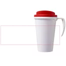 Americano® Grande 350 ml insulated mug, PP Plastic, White, Red  