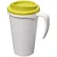 Americano® Grande 350 ml insulated mug, PP Plastic, White,Lime green