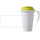 Americano® Grande 350 ml insulated mug, PP Plastic, White,Lime green