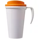 Americano® Grande 350 ml insulated mug, PP Plastic, White,Orange  