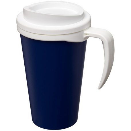 Americano® Grande 350 ml insulated mug, PP Plastic, Blue,White