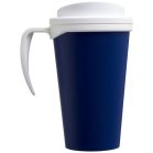 Americano® Grande 350 ml insulated mug, PP Plastic, Blue,White