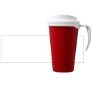 Americano® Grande 350 ml insulated mug, PP Plastic, Red,White