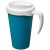 Americano® Grande 350 ml insulated mug, PP Plastic, aqua blue,White