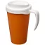 Americano® Grande 350 ml insulated mug, PP Plastic, Orange,White