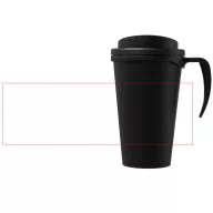   Americano® Grande 350 ml insulated mug, PP Plastic, solid black