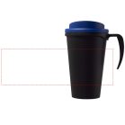 Americano® Grande 350 ml insulated mug, PP Plastic, solid black, Blue