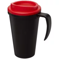   Americano® Grande 350 ml insulated mug, PP Plastic, solid black, Red  