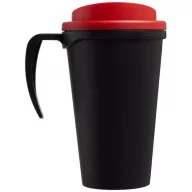   Americano® Grande 350 ml insulated mug, PP Plastic, solid black, Red  