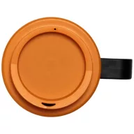   Americano® Grande 350 ml insulated mug, PP Plastic, solid black,Orange  