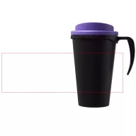   Americano® Grande 350 ml insulated mug, PP Plastic, solid black,Purple  