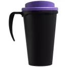 Americano® Grande 350 ml insulated mug, PP Plastic, solid black,Purple  