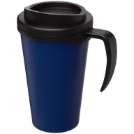   Americano® Grande 350 ml insulated mug, PP Plastic, Blue, solid black