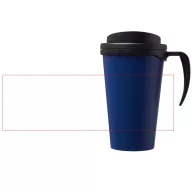   Americano® Grande 350 ml insulated mug, PP Plastic, Blue, solid black