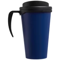   Americano® Grande 350 ml insulated mug, PP Plastic, Blue, solid black