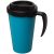 Americano® Grande 350 ml insulated mug, PP Plastic, aqua blue, solid black
