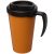 Americano® Grande 350 ml insulated mug, PP Plastic, Orange, solid black