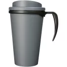 Americano® Grande 350 ml insulated mug, PP Plastic, Grey, solid black