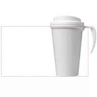   Brite-Americano® grande 350 ml insulated mug, PP Plastic, White