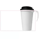 Brite-Americano® grande 350 ml insulated mug, PP Plastic, White, solid black
