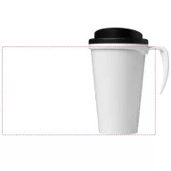   Brite-Americano® grande 350 ml insulated mug, PP Plastic, White, solid black