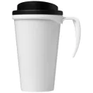 Brite-Americano® grande 350 ml insulated mug, PP Plastic, White, solid black