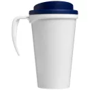 Brite-Americano® grande 350 ml insulated mug, PP Plastic, White, Blue