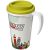 Brite-Americano® grande 350 ml insulated mug, PP Plastic, White,Lime green
