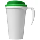 Brite-Americano® grande 350 ml insulated mug, PP Plastic, White, Green  