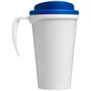 Brite-Americano® grande 350 ml insulated mug, PP Plastic, White,Mid Blue