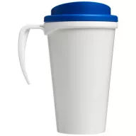   Brite-Americano® grande 350 ml insulated mug, PP Plastic, White,Mid Blue
