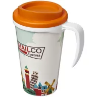   Brite-Americano® grande 350 ml insulated mug, PP Plastic, White,Orange  