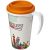 Brite-Americano® grande 350 ml insulated mug, PP Plastic, White,Orange  
