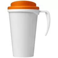   Brite-Americano® grande 350 ml insulated mug, PP Plastic, White,Orange  