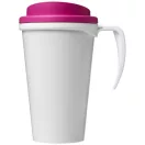Brite-Americano® grande 350 ml insulated mug, PP Plastic, White,Pink  