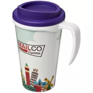   Brite-Americano® grande 350 ml insulated mug, PP Plastic, White,Purple  