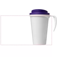   Brite-Americano® grande 350 ml insulated mug, PP Plastic, White,Purple  