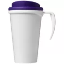 Brite-Americano® grande 350 ml insulated mug, PP Plastic, White,Purple  
