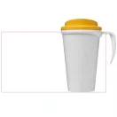 Brite-Americano® grande 350 ml insulated mug, PP Plastic, White,Yellow  