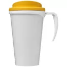 Brite-Americano® grande 350 ml insulated mug, PP Plastic, White,Yellow  