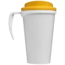 Brite-Americano® grande 350 ml insulated mug, PP Plastic, White,Yellow  