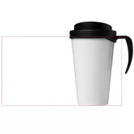   Brite-Americano® grande 350 ml insulated mug, PP Plastic, solid black