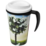   Brite-Americano® grande 350 ml insulated mug, PP Plastic, solid black,White