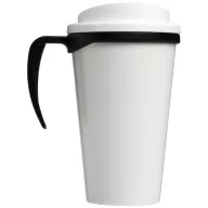   Brite-Americano® grande 350 ml insulated mug, PP Plastic, solid black,White