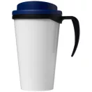Brite-Americano® grande 350 ml insulated mug, PP Plastic, solid black, Blue