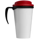 Brite-Americano® grande 350 ml insulated mug, PP Plastic, solid black, Red  