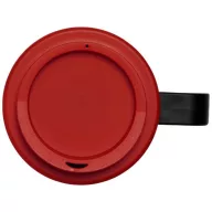   Brite-Americano® grande 350 ml insulated mug, PP Plastic, solid black, Red  